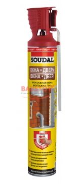 Монтажная пена окна двери GENIUS GUN 500мл SOUDAL подробно