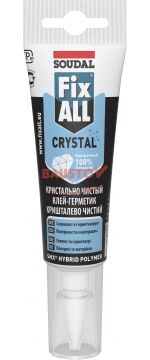 Прозрачный клей-герметик 125мл Fix All Crystal SOUDAL подробно