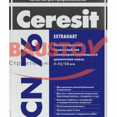 подробно Высокопрочная самовыравнивающаяся цементная смесь Ceresit CN 76 (от 4 до 15 / 50 мм)