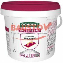 подробно Штукатурка декоративная Основит Экстервэлл Короед OS-2.5 WK Белая (25 кг)