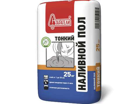 подробно Наливной пол Тонкий Старатели