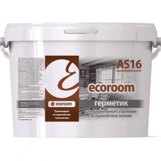 картинка Герметик акриловый ecoroom AS 16 для деревянного строения