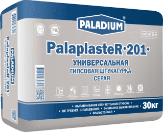 подробно Штукатурка гипсовая СЕРАЯ PalaplasteR-201