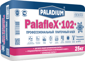 подробно Плиточный клей PalafleX-102 ЗИМА