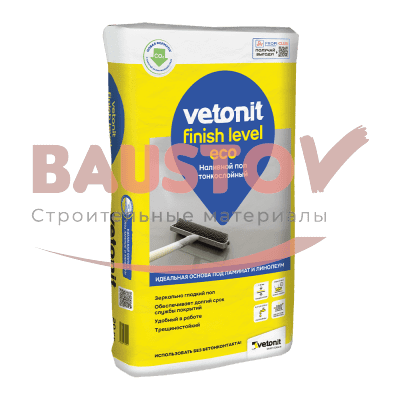 Суперфинишный наливной пол Vetonit Finish Level Eco подробно