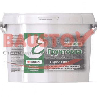 Грунтовка акриловая ecoroom с мраморным адгезионным наполнителем для OSB подробно