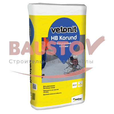 Корундовый топпинг Weber.Vetonit HB Korund подробно