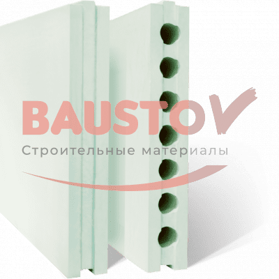 ПГП ПУСТОТЕЛАЯ ВЛАГОСТОЙКАЯ "ГИПСОПОЛИМЕР" 667Х500Х80 фотография