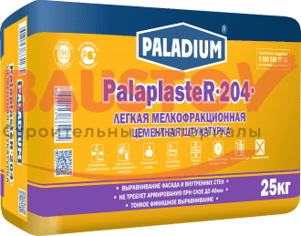 Штукатурка цементная PalaplasteR-204 подробно