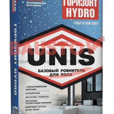 ГОРИЗОНТ HYDRO влагостойкая стяжка для пола 25 кг подробно