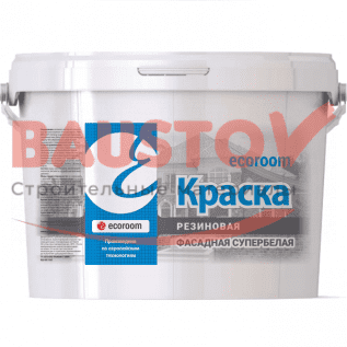 картинка Краска резиновая фасадная супербелая