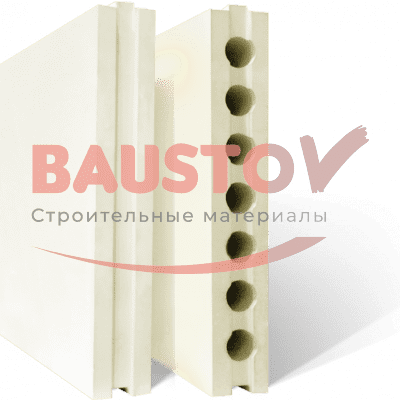 ПЛИТЫ ГИПСОВЫЕ ДЛЯ ПЕРЕГОРОДОК ПОЛНОТЕЛЫЕ ГИПСОПОЛИМЕР 667*500*80 фотография