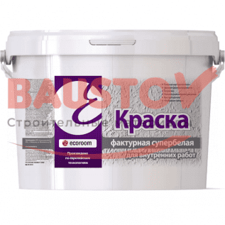 картинка Краска фактурная супербелая для внутренних работ