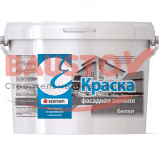 картинка Краска фасадная морозостойкая (зимняя) белая