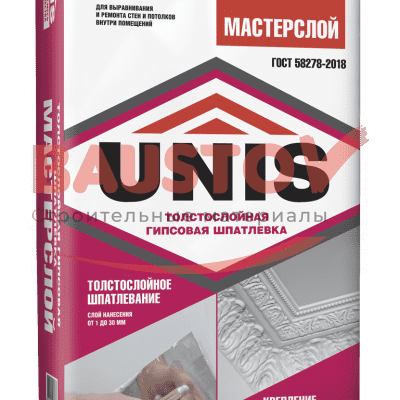 МАСТЕРСЛОЙ шпатлевка гипсовая 18 кг подробно