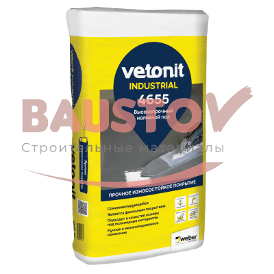 Высокопрочный промышленный пол Vetonit Industrial 4655 подробно