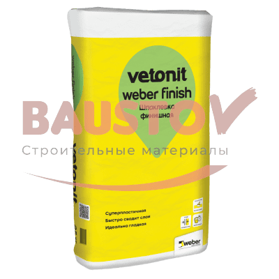 Шпаклевка финишная Weber Finish подробно