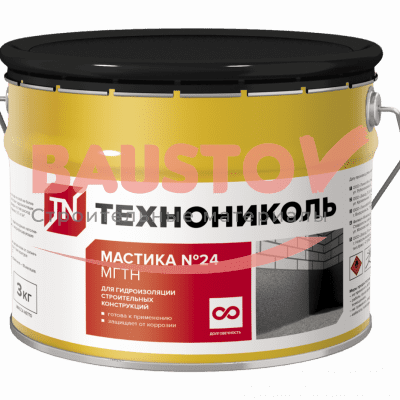 детальное изображения Мастика гидроизоляционная №24 (МГТН), ведро 3 кг