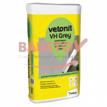 подробно Шпаклевка финишная цементная влагостойкая серая Weber.Vetonit VH Grey