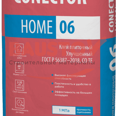CONECTOR® HOME 06 Клей плиточный Улучшенный 25 кг подробно