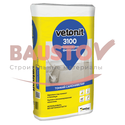 Финишный наливной пол Weber. Vetonit 3100 подробно