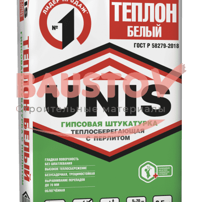 ТЕПЛОН БЕЛЫЙ штукатурка гипсовая 30 кг подробно