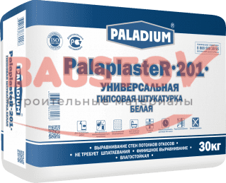 Штукатурка гипсовая БЕЛАЯ PalaplasteR-201 подробно
