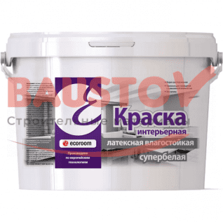 картинка Краска латексная влагостойкая супербелая