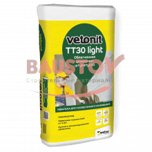 подробно Штукатурка цементная облегченная Vetonit TT30 Light