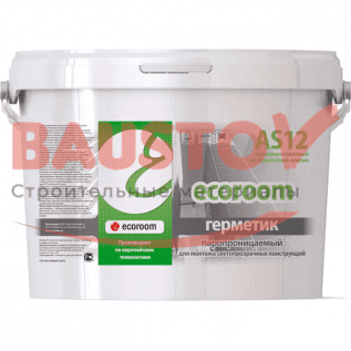 Герметик акриловый паропроницаемый ecoroom AS 12 для окон подробно