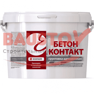 Грунт акриловый ecoroom бетон контакт адгезионный подробно
