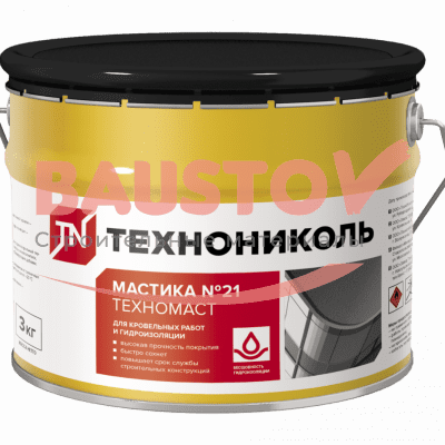детальное изображения Мастика кровельная Техномаст №21, ведро 3 кг
