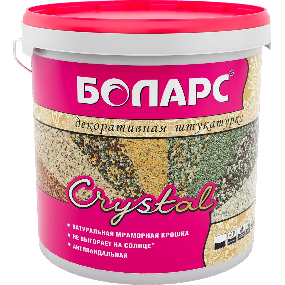 подробно Штукатурка минеральная CRYSTAL 15 кг