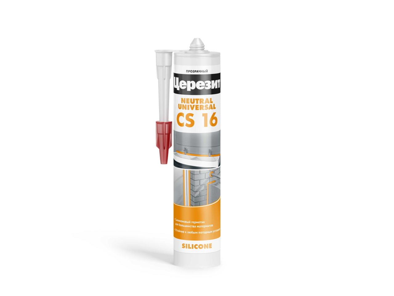 картинка Нейтральный силиконовый герметик Церезит CS 16