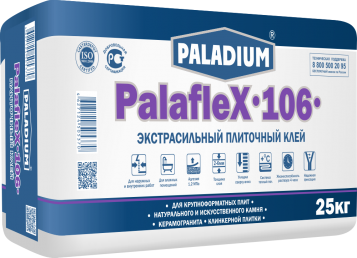 подробно Плиточный клей PalafleX-106 экстрасильный