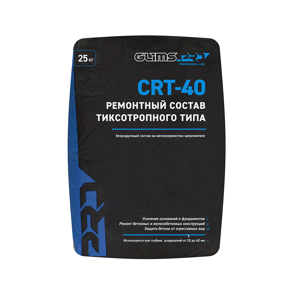 подробно Ремонтная смесь GLIMS®PRO CRT-40 безусадочная тиксотропного типа