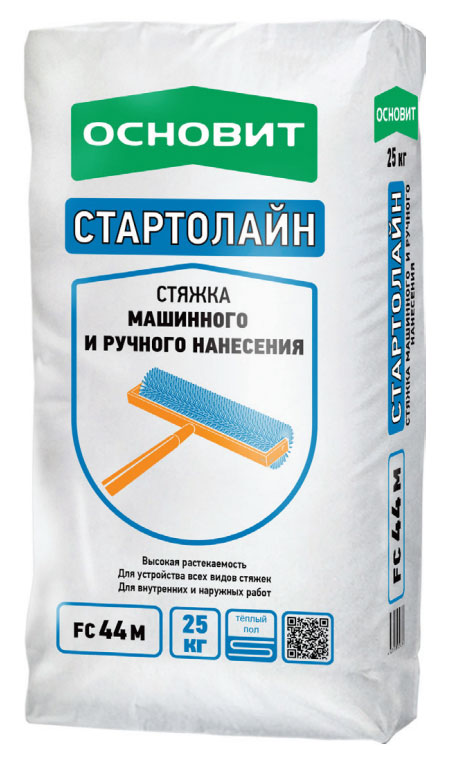 подробно Стяжка машинного и ручного нанесения Основит Стартолайн FC 44 M