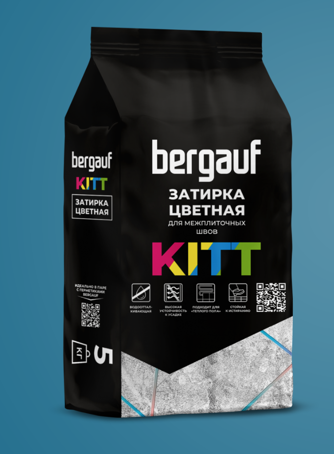 подробно Затирка цветная для межплиточных швов KITT