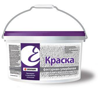 картинка Краска фактурная супербелая для внутренних работ по бетону