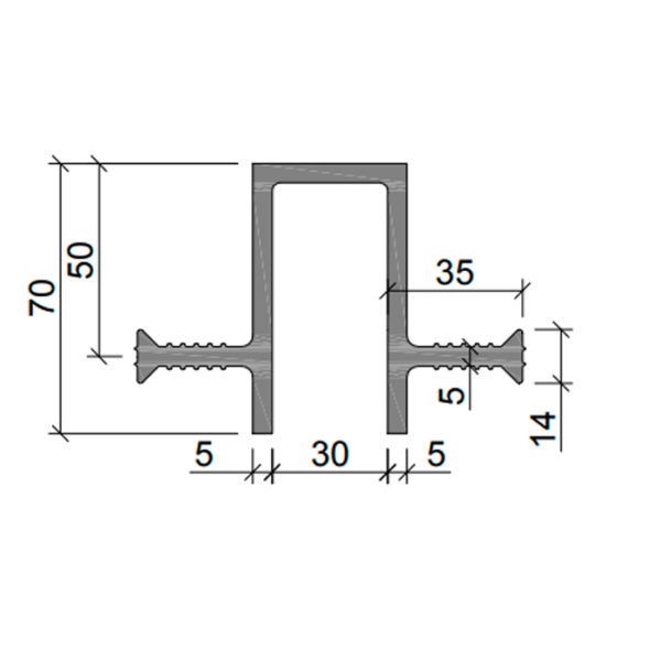 картинка Гидрошпонка Аквастоп ДЗ-70/30-2/35 из ПВХ