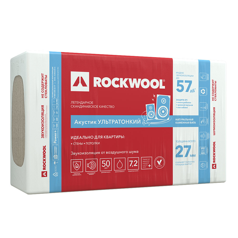 картинка Rockwool Акустик Баттс Ультратонкий