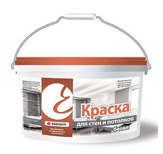 картинка Краска для стен и потолков белая по бетону
