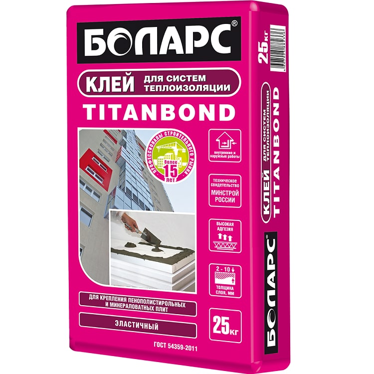 подробно Клей для утеплителя Боларс TITANBOND