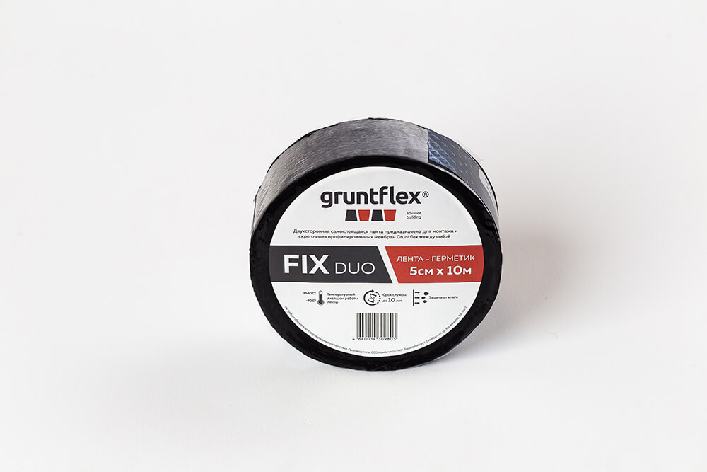 картинка Лента самоклеящаяся Gruntflex FIX DUO