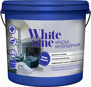 картинка Краска ВД интерьерная White line