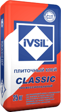 подробно Плиточный клей усиленный IVSIL CLASSIC / ИВСИЛ КЛАССИК
