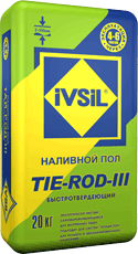 Наливной пол универсальный быстротвердеющий IVSIL TIE-ROD-III / ИВСИЛ ТАЙ-РОД-3 подробно