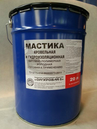 картинка Мастика битумно-полимерная «ОРГКРОВЛЯ»