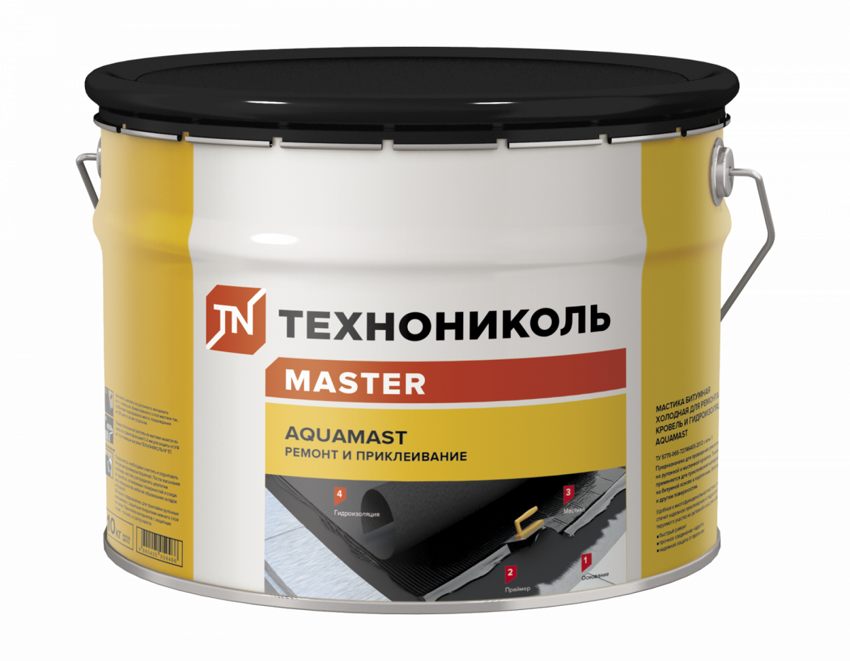 картинка Мастика для ремонта AquaMast, ведро 10 кг