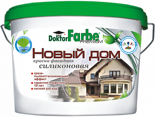 смотреть Краска силиконовая фасадная Doktor Farbe